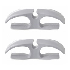 FaSoLa 二合一插頭收納掛鉤 灰色 TPU材質 10x3x2.5cm, 2組