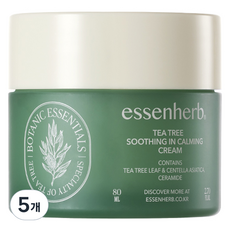 essenherb 茶樹鎮靜舒緩霜, 5罐, 80ml