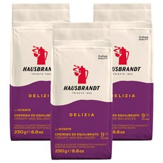 HAUSBRANDT DELIZIA 咖啡粉, 3個, 1個裝, 250g