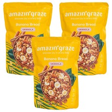 어메이징 그레이즈 바나나 브레드 그래놀라 시리얼, 250g, 3개