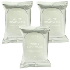 JUL7ME 香氛爽身濕巾 白皂麝香 20入, 116g, 3個