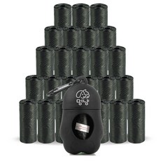 Meongyang 狗狗拾便器便便袋 & 袋盒 + 515張補充袋, 黑色, 515個, 1入