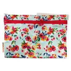 Smart Bottoms 防水收納袋 100% 聚酯纖維, Aqua Floral