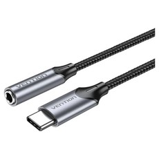 VEnTIOn 威迅 BGM系列 Type-C轉3.5mm 音頻線,鋁合金外殼,支持DAC解碼, 灰色, 1盒