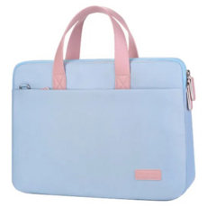 單肩手提筆電收納包/防潑水大容量防摔, 淺藍色, 13/13.3/14吋, 1個