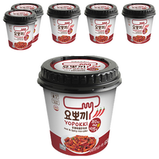 YOPOKKI 辛辣味辣炒年糕即食杯 韓國原裝進口 微波加熱 超嗆辣 道地的韓國美食, 120g, 6個
