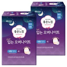 좋은느낌 입는 오버나이트, 대형, 4개입, 2개