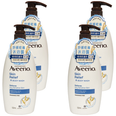 Aveeno 燕麥高效舒緩沐浴露, 532ml, 4瓶