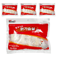 PETMORNING 반려동물 통살가득 간식 20p, 4개, 440g