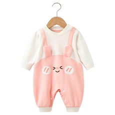 스타도어 유아용 애니멀멜빵 긴팔우주복