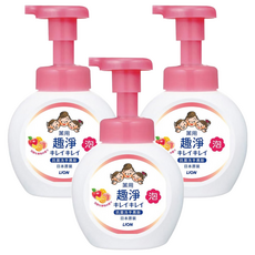 LION 獅王 趣淨 抗菌洗手慕斯 清新果香, 3件, 250ml