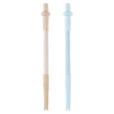 Blender Bottle 可調整彈性吸管 奶茶 + 蘇打, 2個, 1組