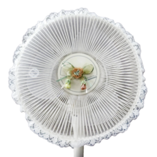 LASSLEY 蕾絲妮 電風扇防塵套防護網 適用於12吋電風扇 (約直徑35~40cm) 1-2件包裝組合, 單色, 1組