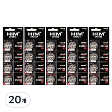 힘 리튬이온 코인 건전지 CR2032, 4개입, 20개