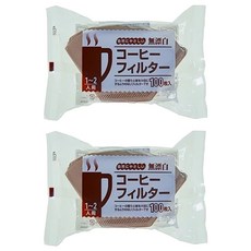 Pearl Horse 寶馬 錐形咖啡濾紙1~2杯用, 100個, 2包