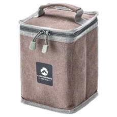 Campingmoon 柯曼 T-8-BC 瓦斯罐收納包 24 x 15.5 x 4cm 335g 3.8L, 灰色, 1個
