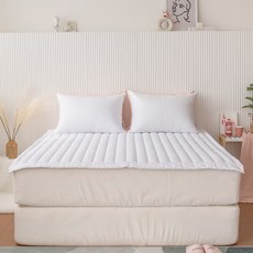 Yesbedding 韓國製造 絲滑莫代爾飯店級高級床墊 Q, 白色