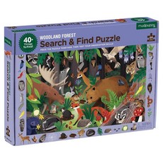 mudpuppy 森林動物尋找拼圖，64片, 1盒