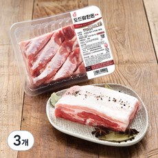도드람 한돈 1등급 삼겹살 보쌈용 (냉장), 500g, 3개