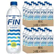 黑松 FIN 好菌補給飲 580ml，含日本L-137植物乳酸菌，等滲透壓，低熱量 - 24瓶, 48瓶