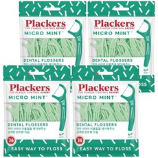 Plackers 派樂絲 Micro 牙線棒 薄荷味, 8cm, 36支, 4包