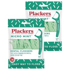 Plackers 派樂絲 Micro 牙線棒 薄荷味, 8cm, 36支, 2包