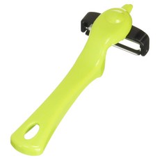 SHIMOMURA 下村 Fru-Veggie 便利3段式角度蔬果刮皮器 16.2 x 6 x 3 公分 縱橫食材適用 附安全收納蓋, 1個