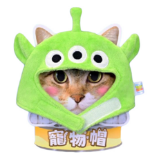 迪士尼寵物變裝帽,5吋,三眼怪,可愛寵物造型配件, 迪士尼正版授權, 1個
