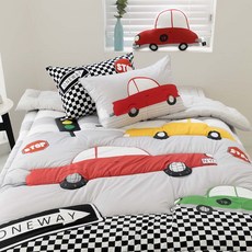 My House 賽車被子兒童床上用品套裝