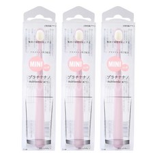 超柔密絨感萬根毛兒童牙刷 3~14歲, 粉色, 1入, 3支