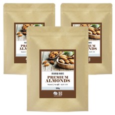 프리미엄 생아몬드, 500g, 3개