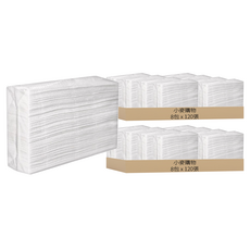 小麥購物 抽取式擦手紙 補充包 B020 184g, 120張, 16包