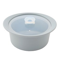 homehouse 矽膠微波爐蒸籠 520ml, 1個, 灰色