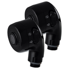 韓國製美髮沙龍用洗髮蓮蓬頭, 黑色, 2個