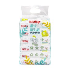 Nuby 濕式衛生紙, 40張, 6包