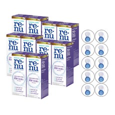리뉴 어드밴스 렌즈 세정액 + 케이스 1p, 500ml, 10세트