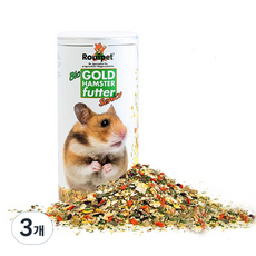 로디펫 유기농 골든 햄스터 시니어 사료, 3개, 500g
