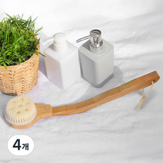 Saenghwalgongsik 7段式尖頭身體刷, 混色, 4個, 1件