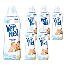Vernel 高濃縮衣物柔軟精 敏感型 正裝, 900ml, 6個