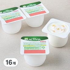 풀무원 다논 액티비아 컵복숭아, 80g, 16개