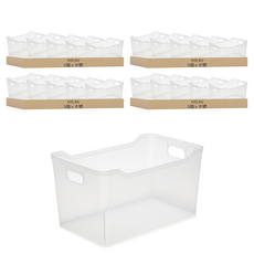 mb.ko 多用途半尺寸收納籃, 20個, 透明