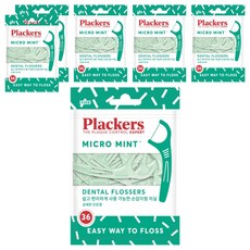 plackers 派樂絲 微細薄荷牙線, 8cm, 36入, 6個