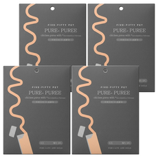 FIVE-FIFTY PET 五歲半 純肉泥, 純雞肉泥 + 黑酵母, 40g, 4袋