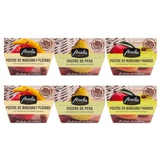 Anela 鮮果泥3款組, 芒果口味 + 香蕉口味 + 水梨口味, 600g, 2組