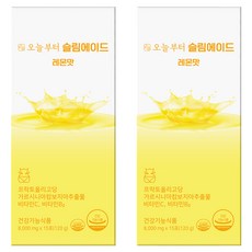 오늘부터 슬림에이드 다이어트보조제 레몬맛, 2개, 120g