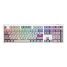 Ducky One3 100% RGB 熱插拔 機械式鍵盤 Cherry茶軸 中文鍵帽, 茶軸, dkon2108st-btwpzmiwhhc2, mist grey 雪霧, 1個