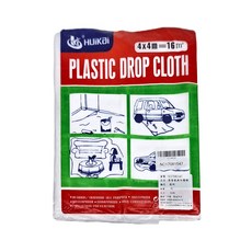 慧凱 裝修家具PE防塵保護膜 防塵罩, 透明, 400 x 400cm, 1個