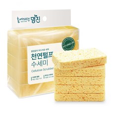 명진 무흠집 펄프 수세미, 5개입, 1개