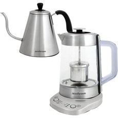 Jenniferoom Home Cafe系列濾茶壺+手沖咖啡壺+加熱控制器, JR-HC2200S