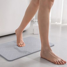 코멧 홈 프리미엄 3D 헤링본 규조토 발매트, 그레이(45 x 35 x 0.9cm)